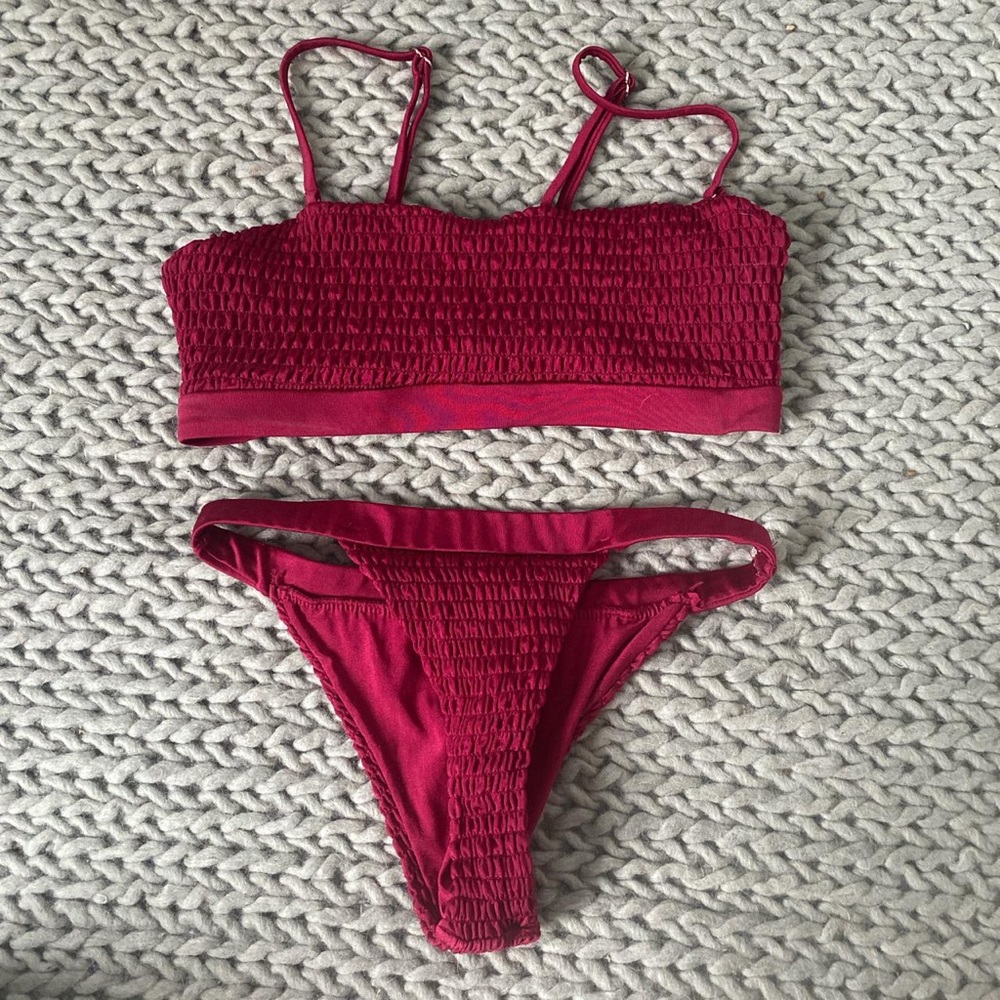 Red bikini!